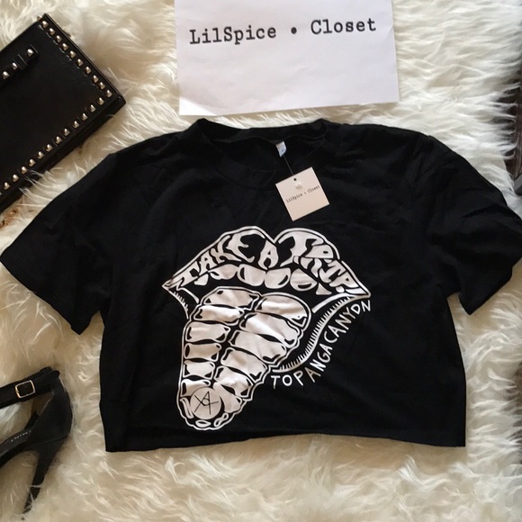 Topanga canyon crop top tee bx1 - Picture 3 of 7